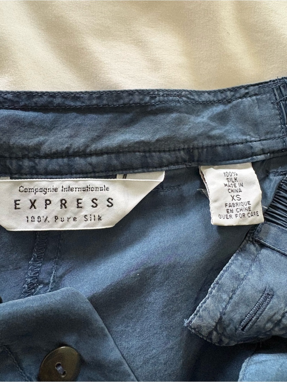 Compagnie Internationale Express 90s Vintage 100% Silk Shorts Wide Leg XS Ins 6” - Picture 9 of 14
